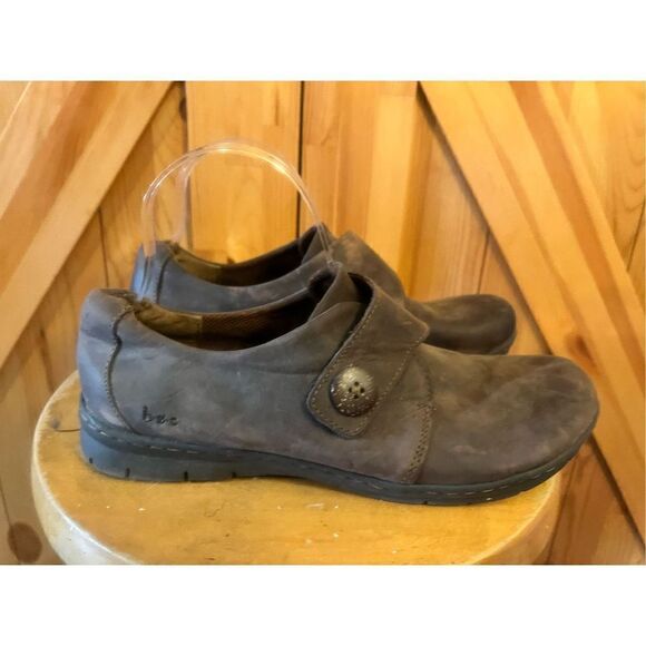 Boc Leather Clog Loafer Strap Shoe Women 10M Brown - Picture 3 of 6